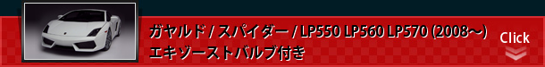 ガヤルド / スパイダー / LP550 LP560 LP570 （2008～）
エキゾーストバルブ付